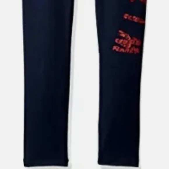 Washington Wizards Legging Navy Women XL Elastic Heart Juniors Graphic Print - Picture 3 of 7